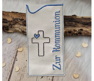 Stickdatei - ITH Schokohülle "Zur Kommunion"